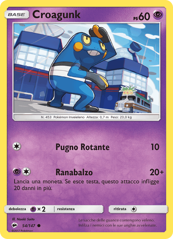 Croagunk, carta 54 di Ombre Infuocate