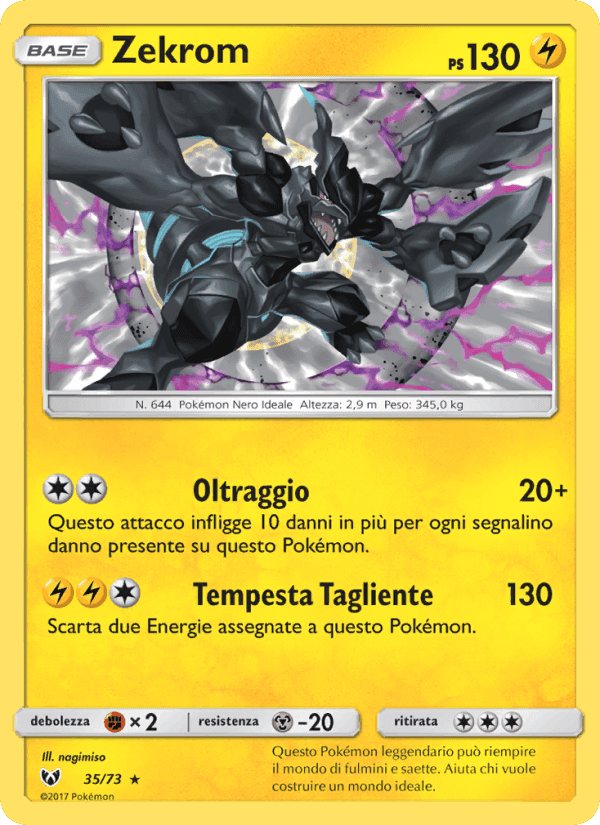Zekrom, carta 35 di Leggende Iridescenti