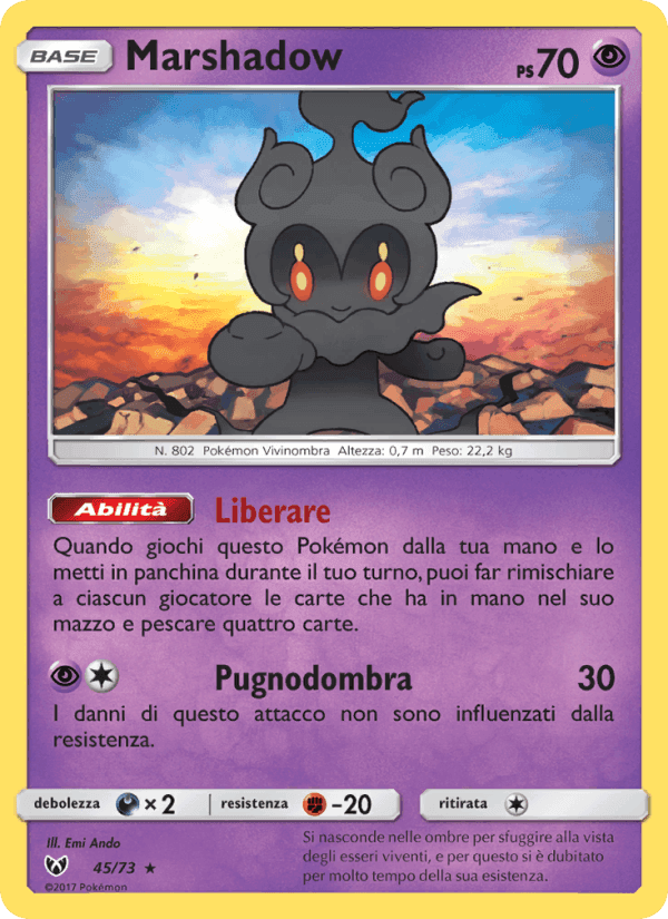 Marshadow, carta 45 di Leggende Iridescenti