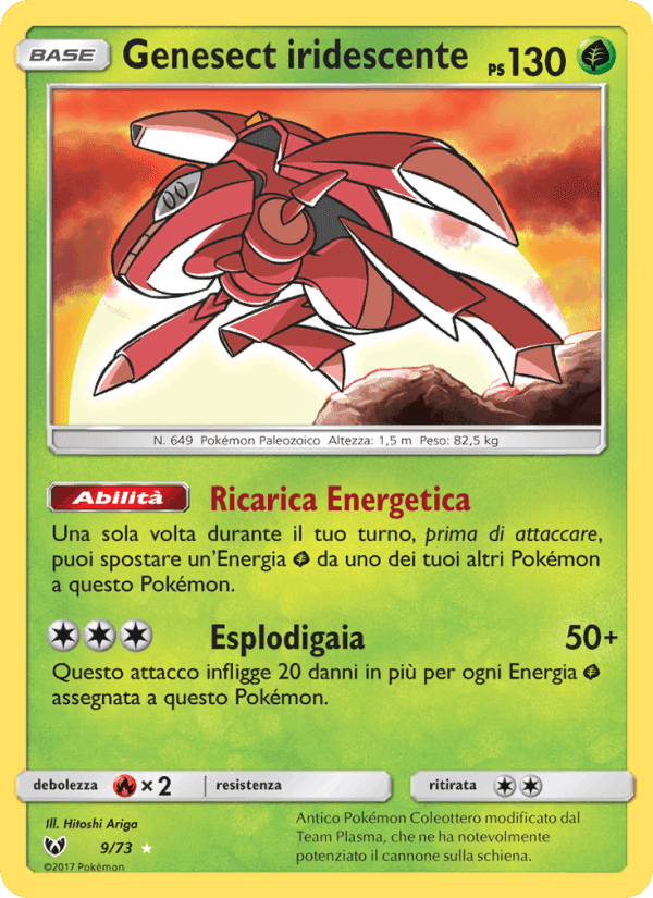 Genesect iridescente, carta 9 di Leggende Iridescenti