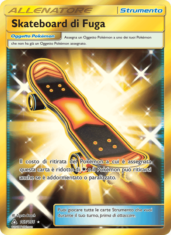 Skateboard di Fuga, carta 167 di Ultraprisma