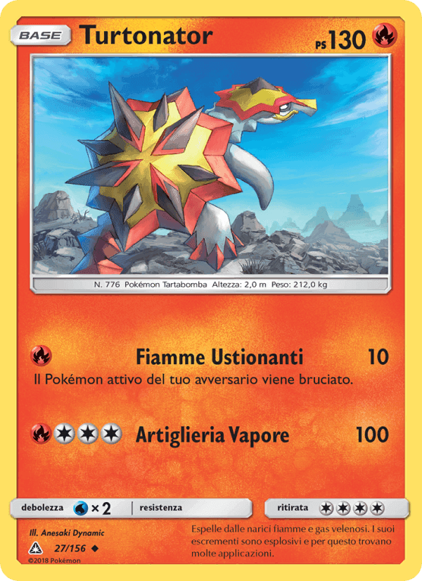 Turtonator, carta 27 di Ultraprisma