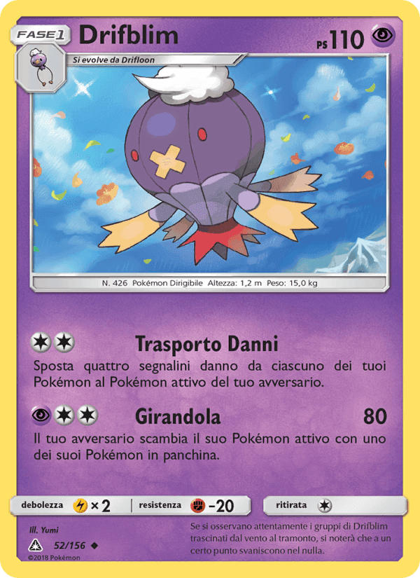 Drifblim, carta 52 di Ultraprisma