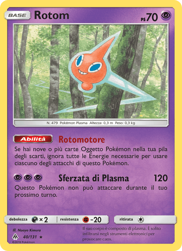 Rotom, carta 40 di Apocalisse Di Luce