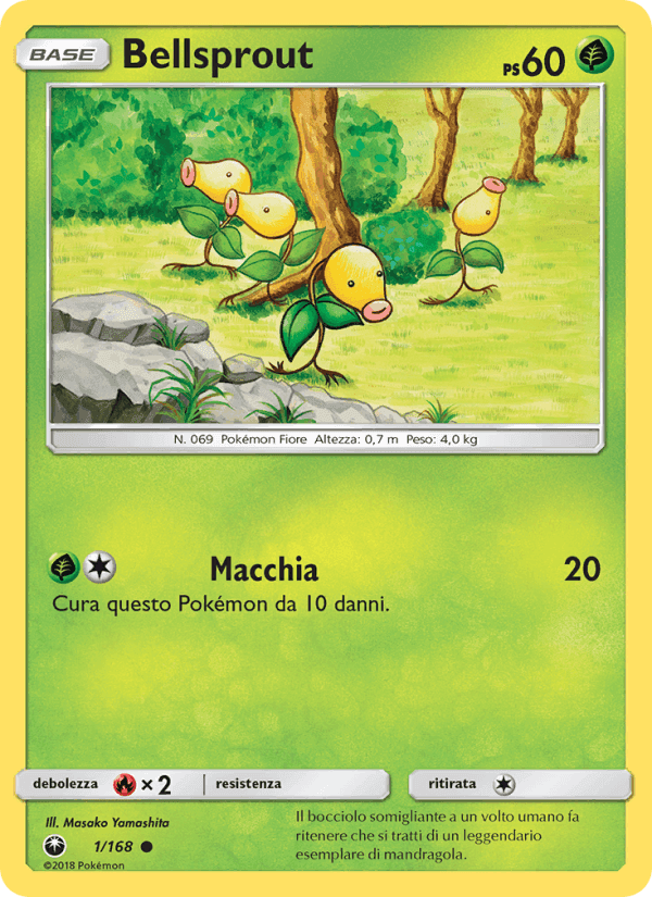 Bellsprout, carta 1 di Tempesta Astrale