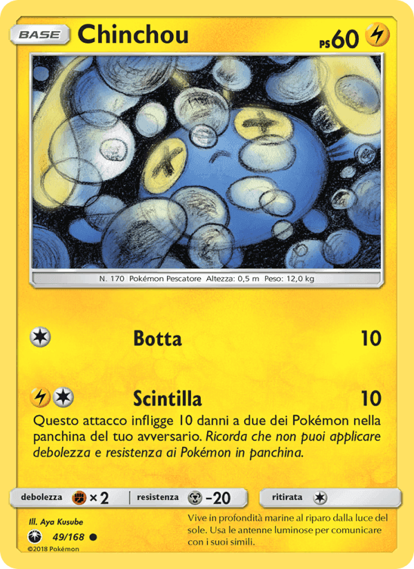 Chinchou, carta 49 di Tempesta Astrale
