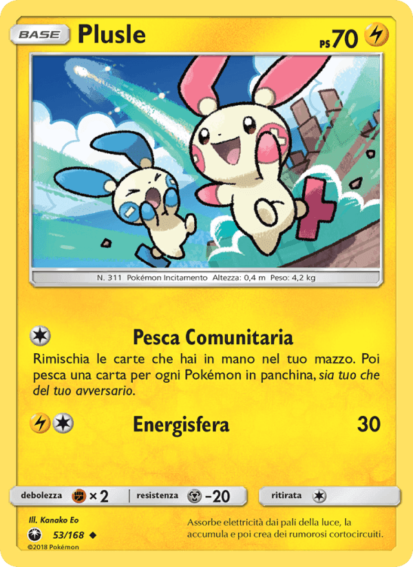 Plusle, carta 53 di Tempesta Astrale