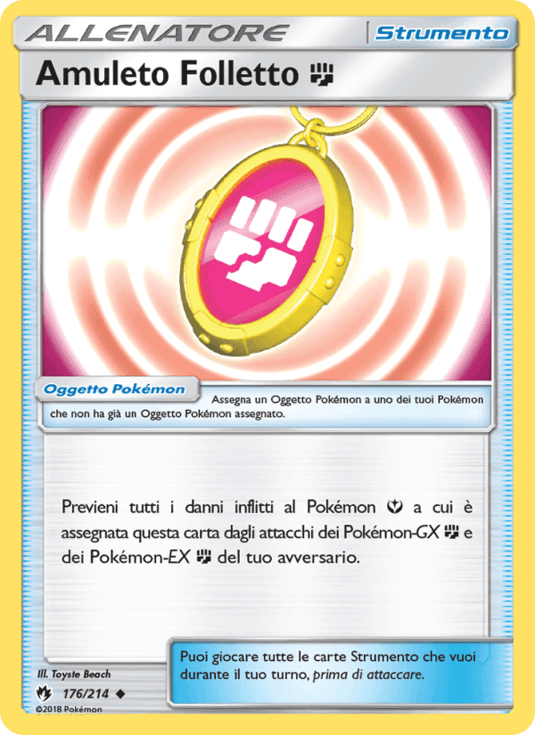 Amuleto Folletto Fighting, carta 176 di Tuoni Perduti
