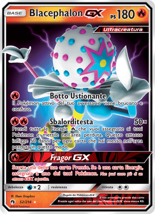 Blacephalon GX, carta 52 di Tuoni Perduti
