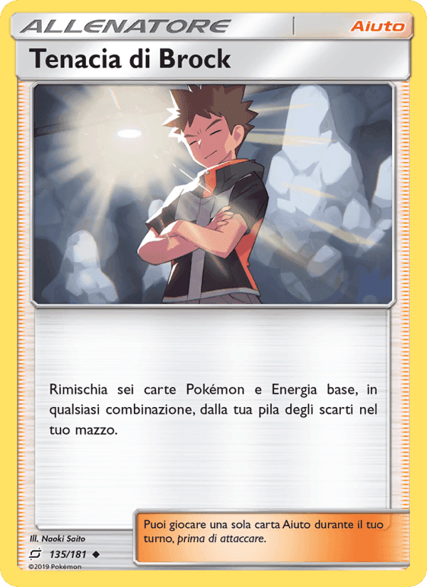 Tenacia di Brock, carta 135 di Gioco di Squadra