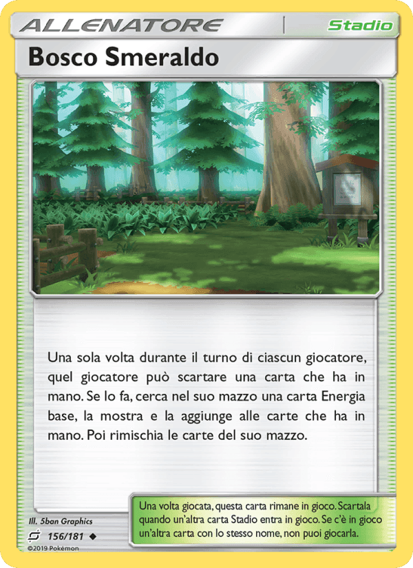 Bosco Smeraldo, card 156 from Gioco di Squadra