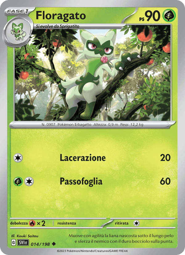 Floragato, carta 014 de Scarlatto e Violetto