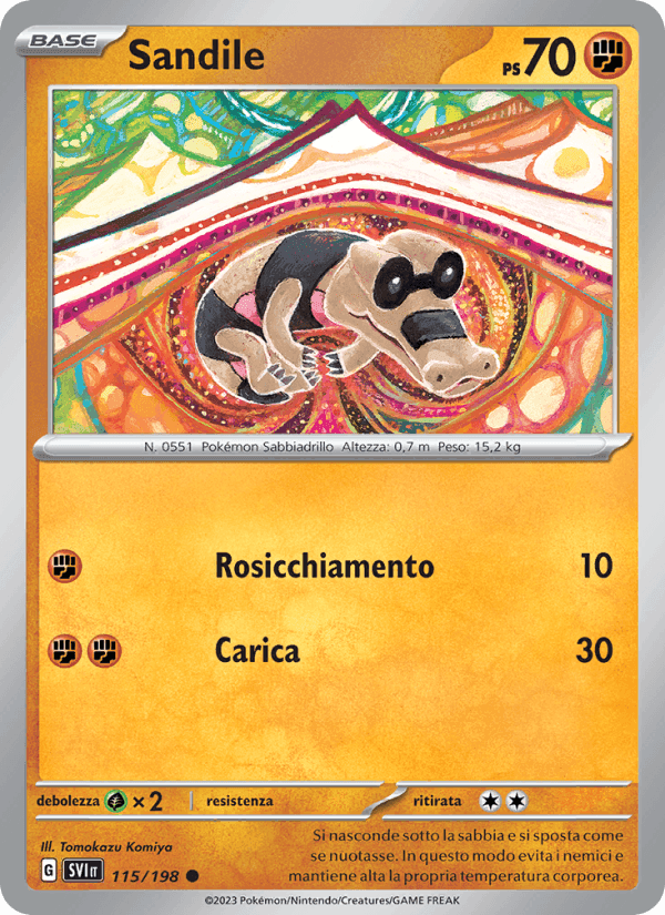 Sandile, card 115 from Scarlatto e Violetto