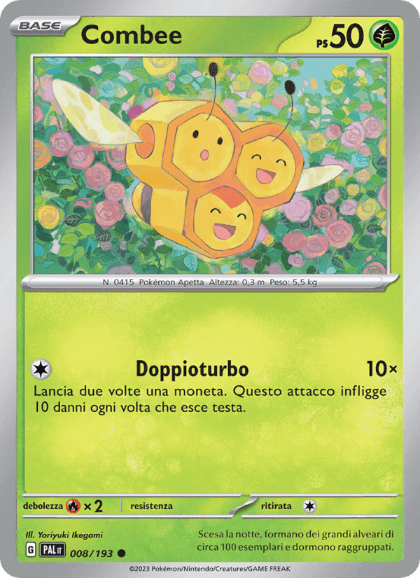 Combee, carta 008 di Evoluzioni a Paldea