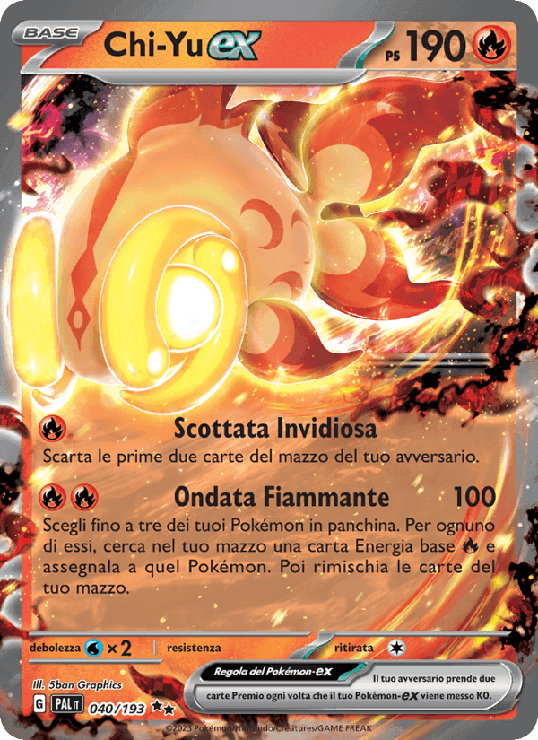 Chi-Yu-ex, carta 040 di Evoluzioni a Paldea