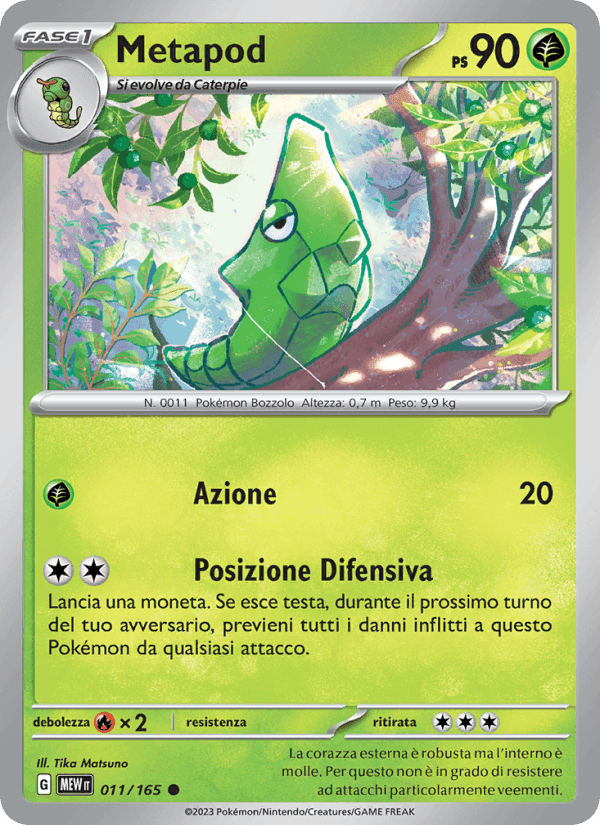 Metapod, carta 011 de 151