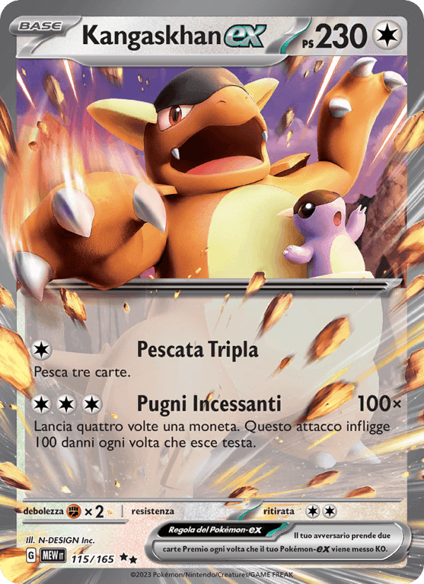 Kangaskhan-ex, card 115 from 151