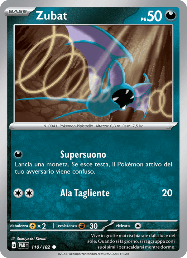 Zubat, card 110 from Paradosso Temporale