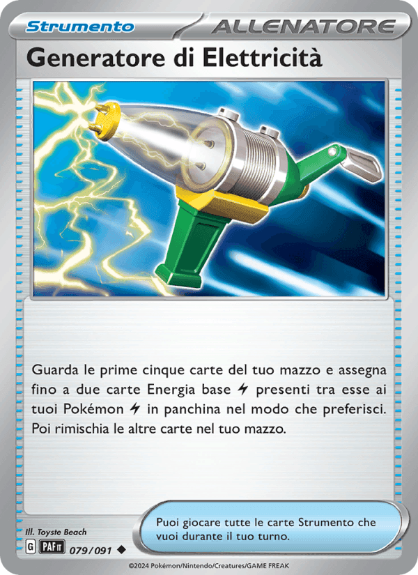 Generatore di Elettricità, card 079 from Destino di Paldea