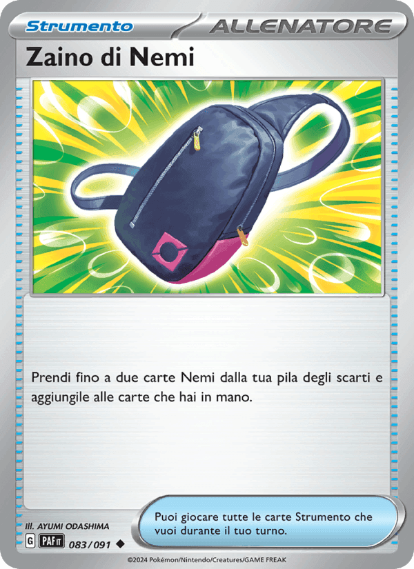 Zaino di Nemi, carta 083 di Destino di Paldea