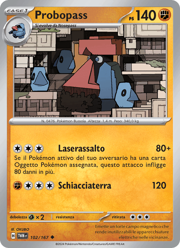 Probopass, carta 102 di Crepuscolo Mascherato