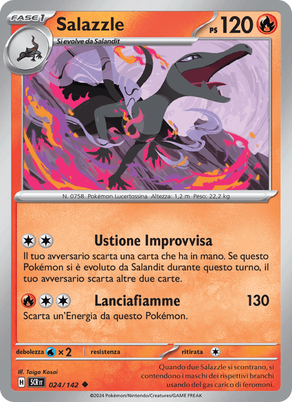 Salazzle, carta 024 di Corona Astrale