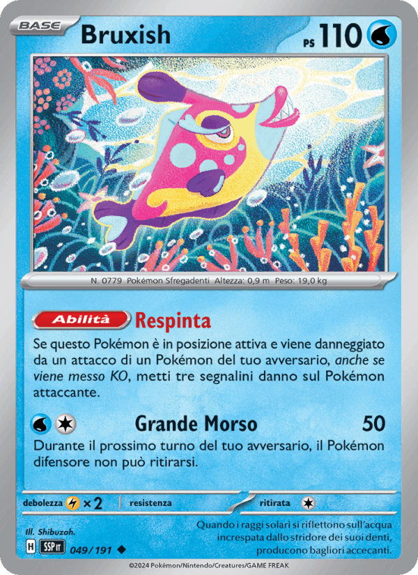 Bruxish, carta 049 di Scintille Folgoranti
