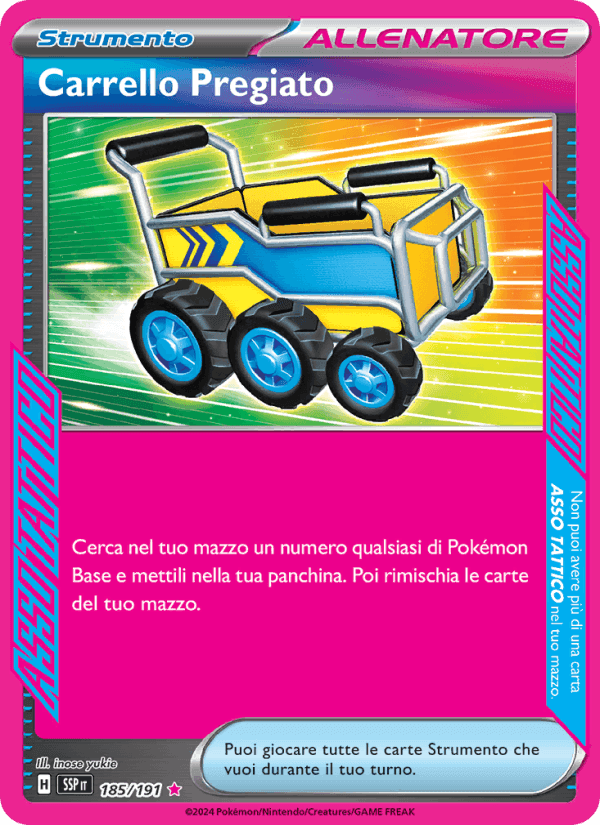 Carrello Pregiato, carte 185 de Scintille Folgoranti