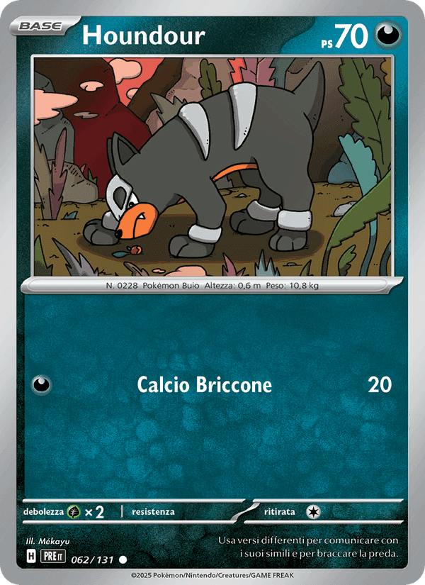 Houndour, carta 062 di Evoluzioni Prismatiche