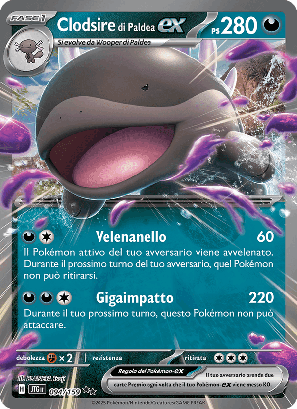 Clodsire di Paldea-ex, card 094 from Avventure Insieme
