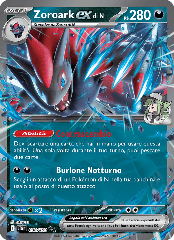 Zoroark-ex di N, card 098 from Avventure Insieme