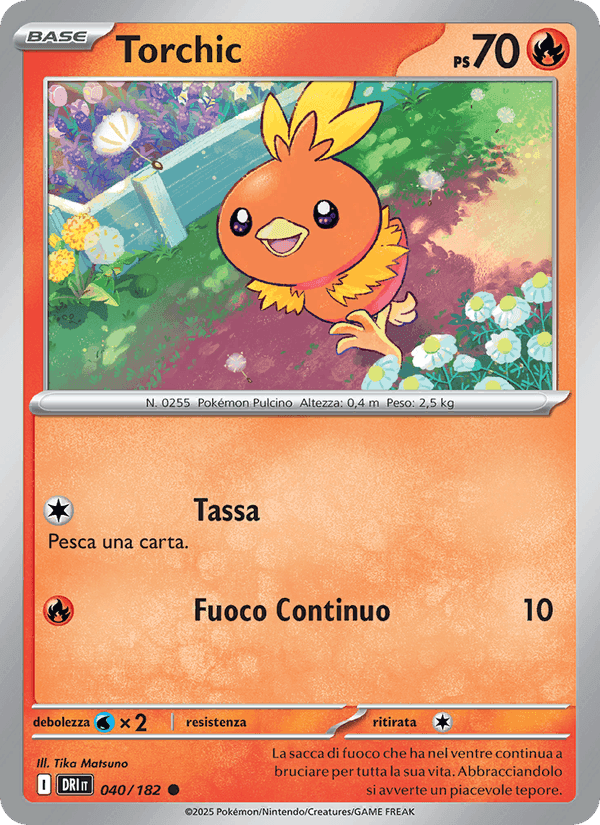 Torchic, carta 040 di Rivali Predestinati