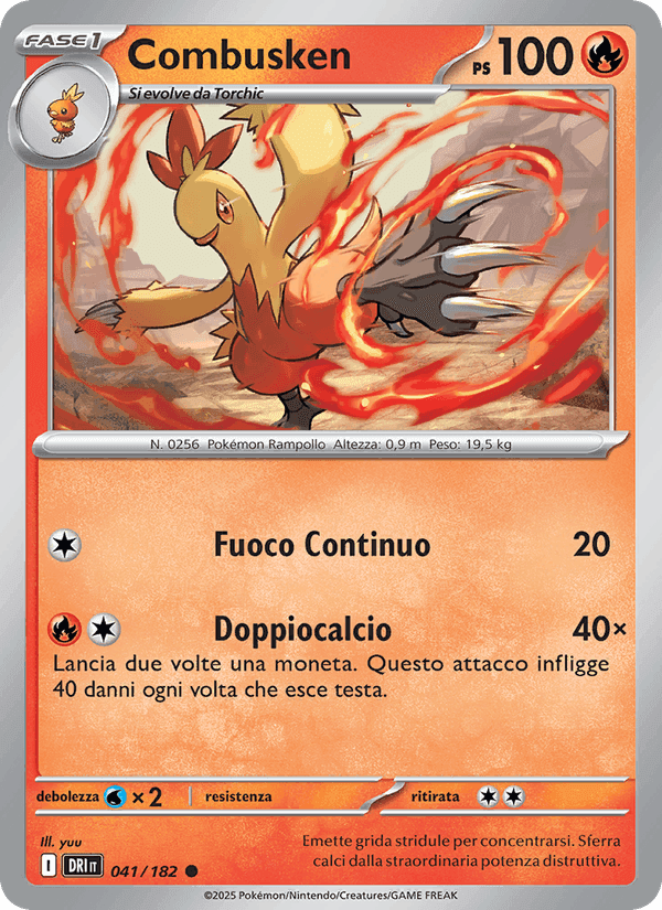 Combusken, carte 041 de Rivali Predestinati