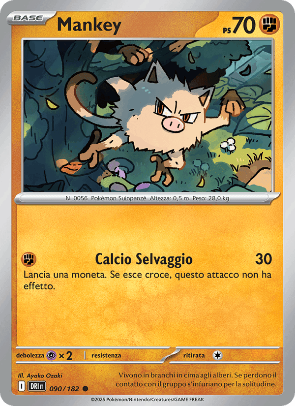 Mankey, carte 090 de Rivali Predestinati