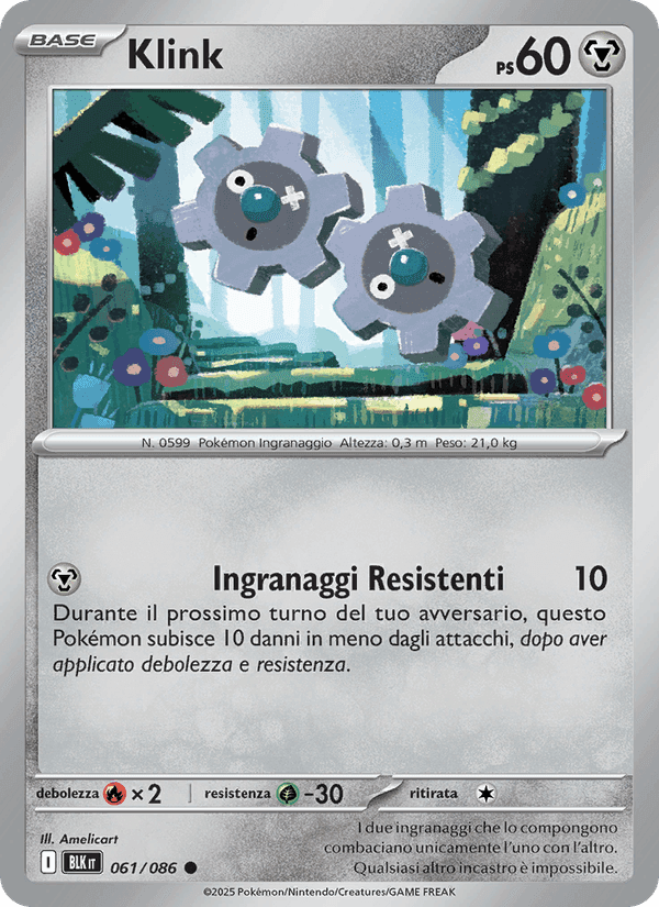 Klink, carte 061 de Luce Nera