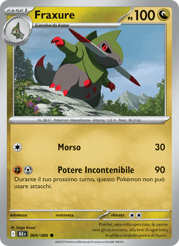 Fraxure, carte 069 de Luce Nera