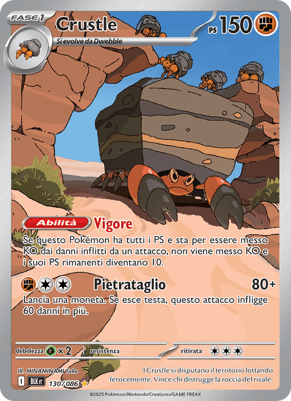 Crustle, card 130 from Luce Nera