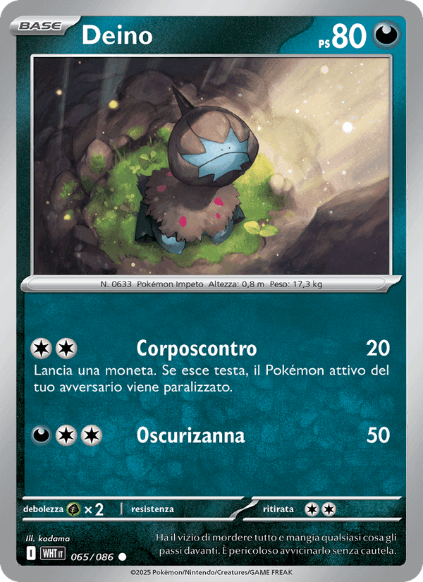 Deino, card 065 from Fuoco Bianco