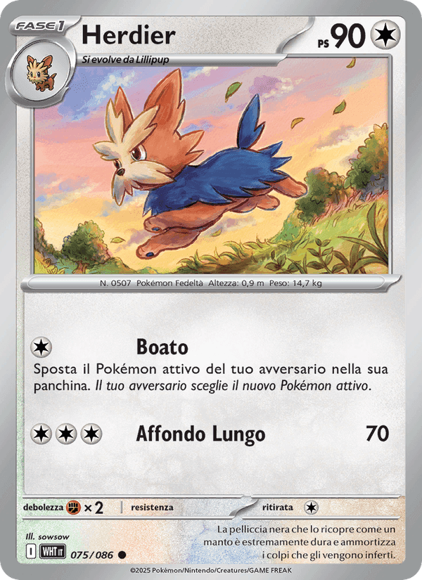 Herdier, card 075 from Fuoco Bianco