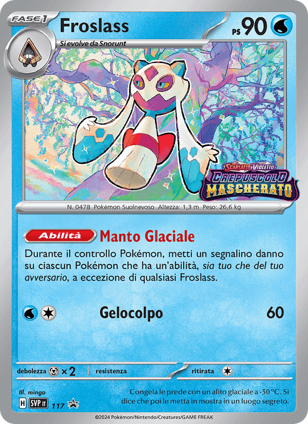 Froslass, carta 117 di SVP Black Star Promos