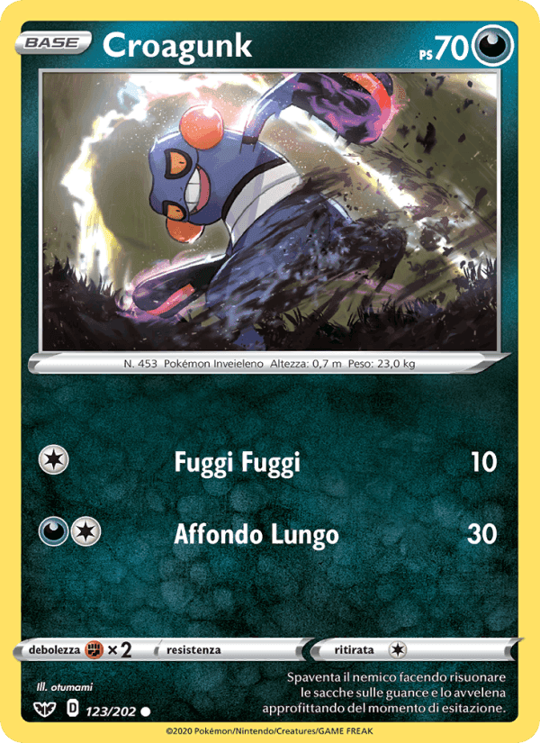 Croagunk, card 123 from Spada e Scudo