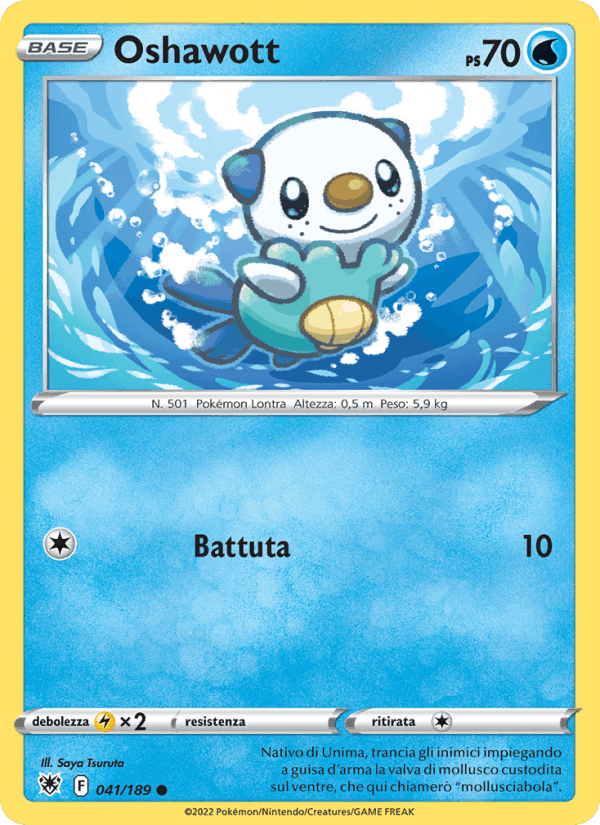 Oshawott, carta 041 di Lucentezza Siderale