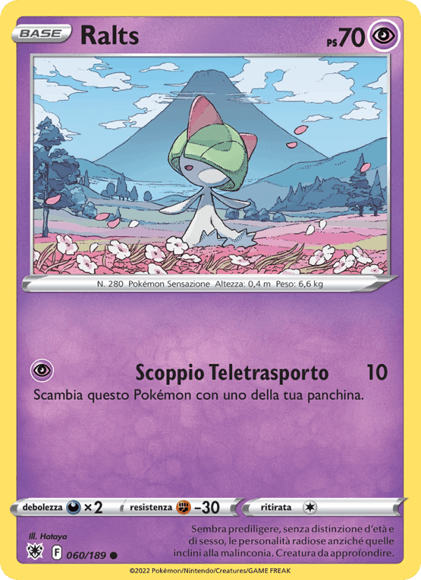 Ralts, carta 060 di Lucentezza Siderale