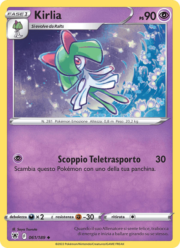 Kirlia, card 061 from Lucentezza Siderale