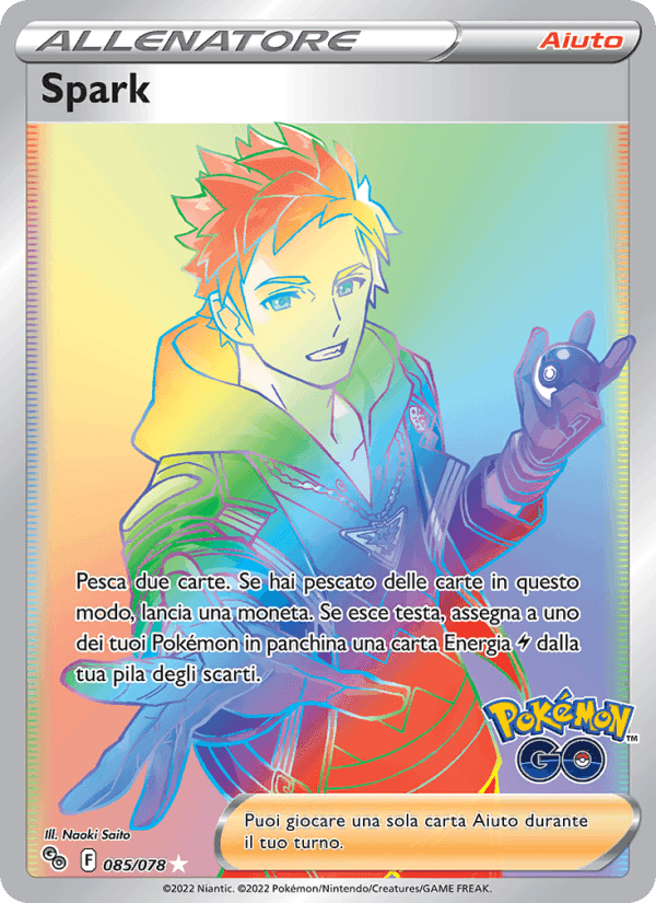 Spark, card 085 from Pokémon GO