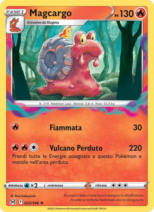 Magcargo, carta 022 di Origine Perduta