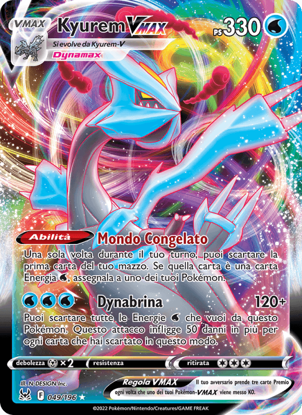 Kyurem VMAX, carta 049 di Origine Perduta