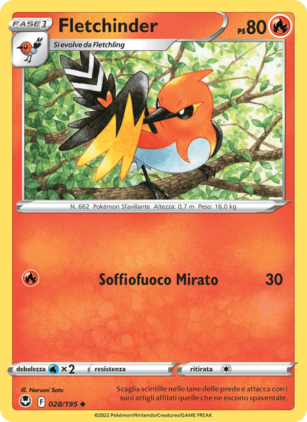 Fletchinder, carta 028 di Tempesta Argentata