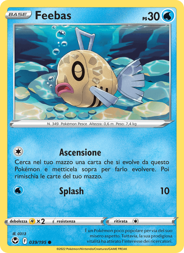 Feebas, carta 039 di Tempesta Argentata