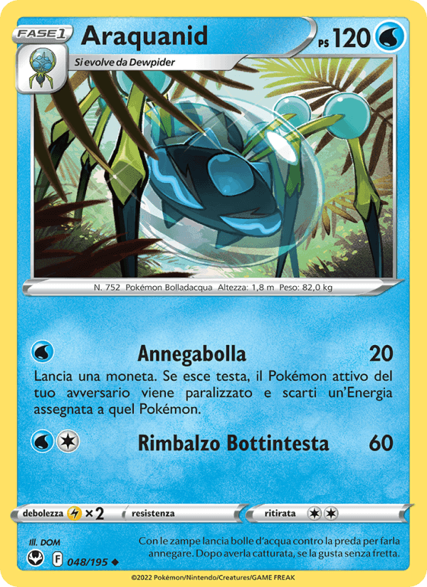 Araquanid, carte 048 de Tempesta Argentata